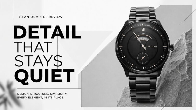 Titan Quartet Watch Review: Minimal Design with Structured Dial & Quartz Precision