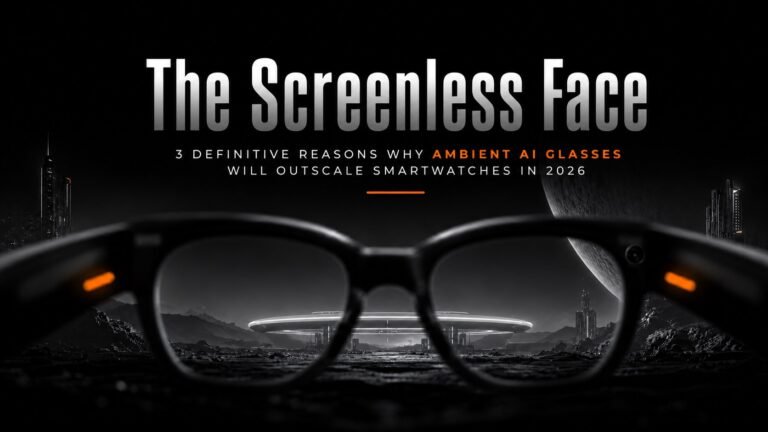 The Screenless Face: 3 Definitive Reasons Why Ambient AI Glasses Will Outscale Smartwatches in 2026